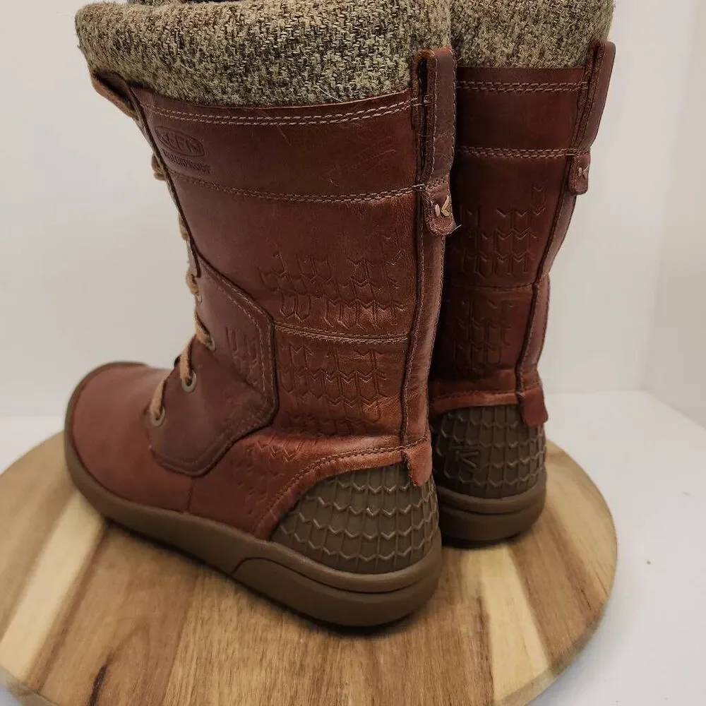 Women's KEEN Fremont Tall Waterproof Boots Size 7.5 Brown